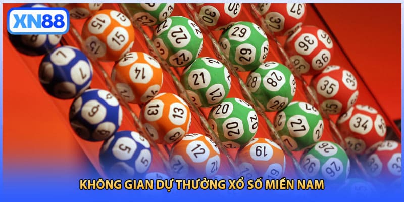 Không gian dự thưởng xổ số miền Nam